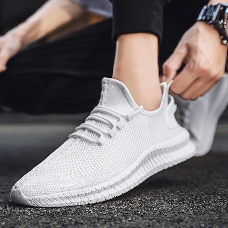 Chaussures de course respirantes pour hommes et femmes, baskets légères vulcanisées à plateforme, à