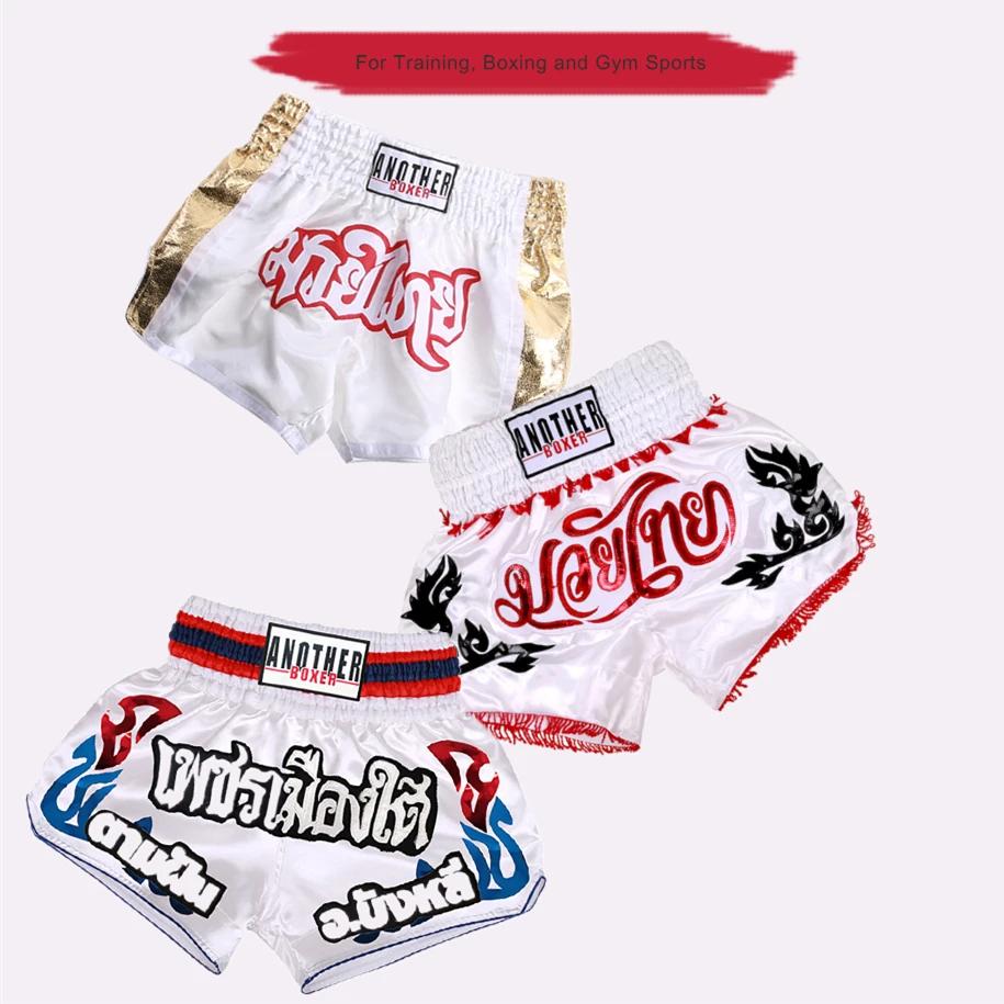 Short de combat de boxe pour hommes et femmes, short MMA Muay Thai de couleur Patchwork, vêtements d