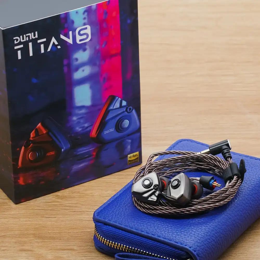 DUNU-Écouteurs filaires intra-auriculaires Titan S IEMs, 11mm, pilote dynamique, avec câble en cuivr