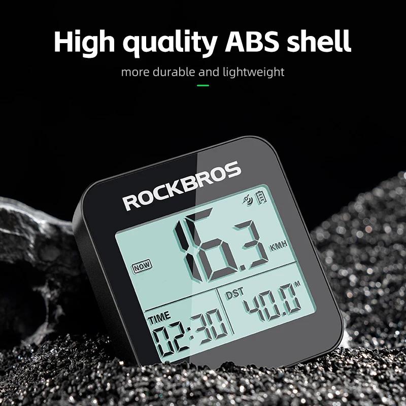 ROCKBROS-Ordinateur de vélo GPS, compteur de vitesse, vélo de route, VTT, IPX6, étanche, sans fil, c