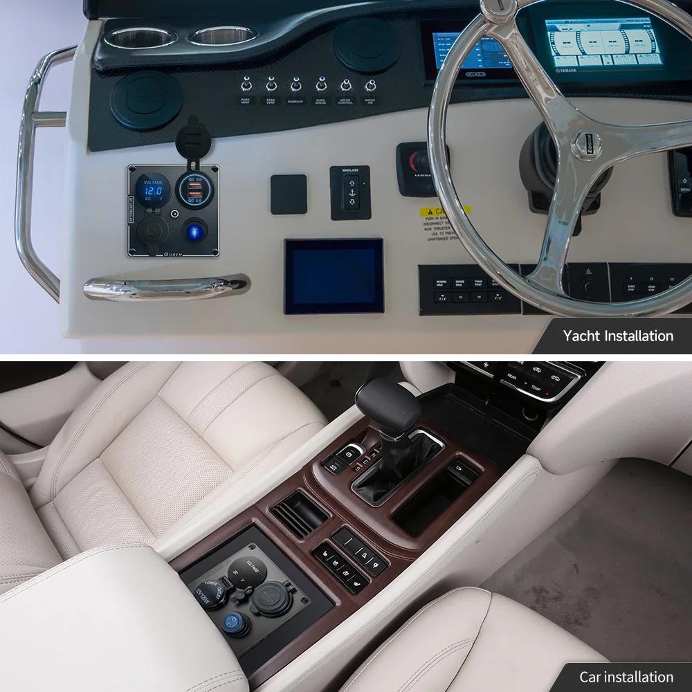 Allume-cigare de voiture double Usb 12v, chargeur de téléphone portable, adaptateur de Port Usb étan