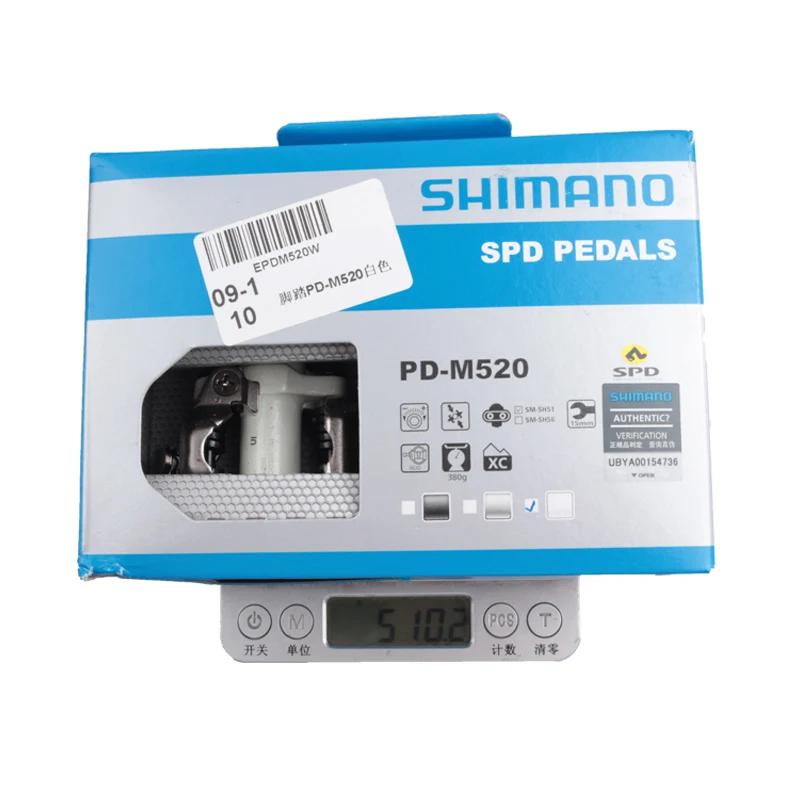 Shimano Deore M6000 M520 pédale PD-M520 pédale Double face SPD noir argent pédale pour vtt VTT pédal