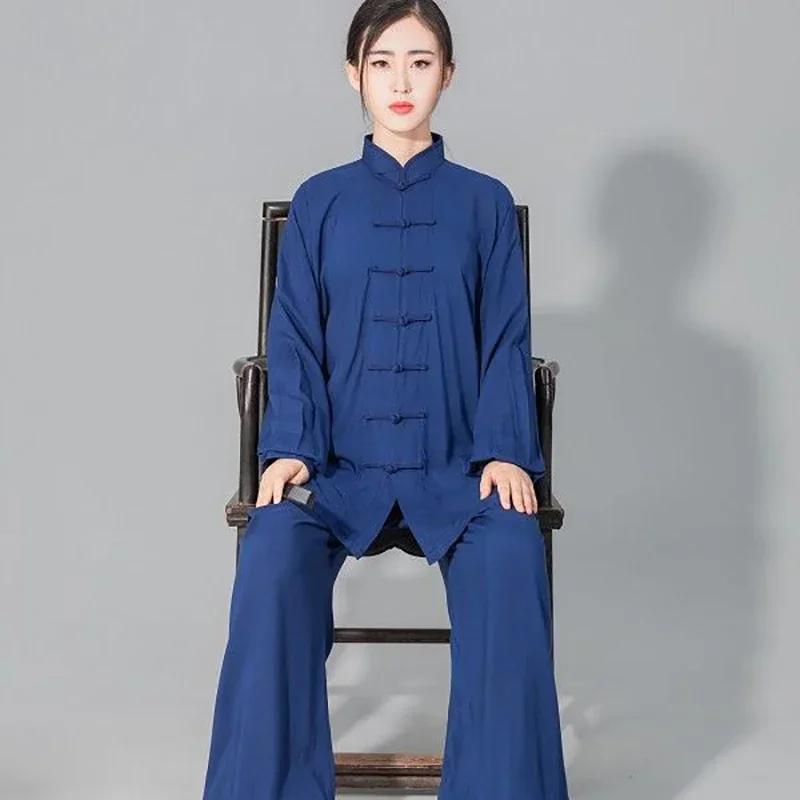 Uniforme chinois Tai Chi en coton, vêtements Wushu Kung Fu pour enfants et adultes, costume Wing Chu