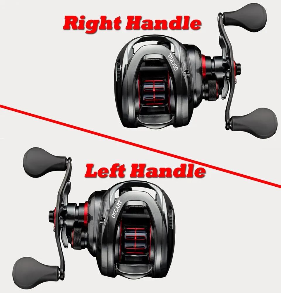 Moulinet de pêche de bobine de Baitcasting de l'eau salée et Baitcaster 9BB 5.4:1 7.1:1