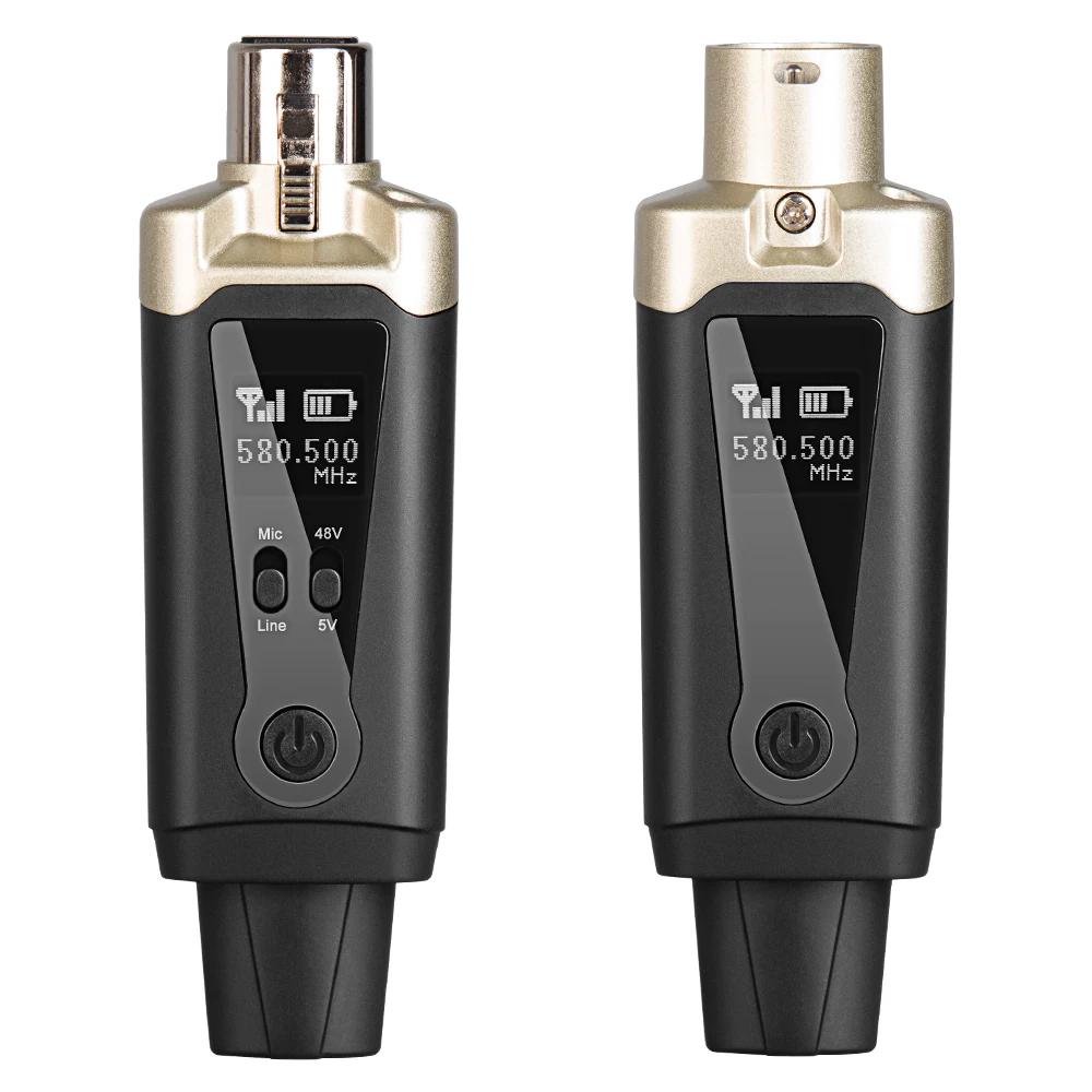 Système de Microphone sans fil, transmetteur et récepteur XLR sans fil UHF pour Microphone dynamique