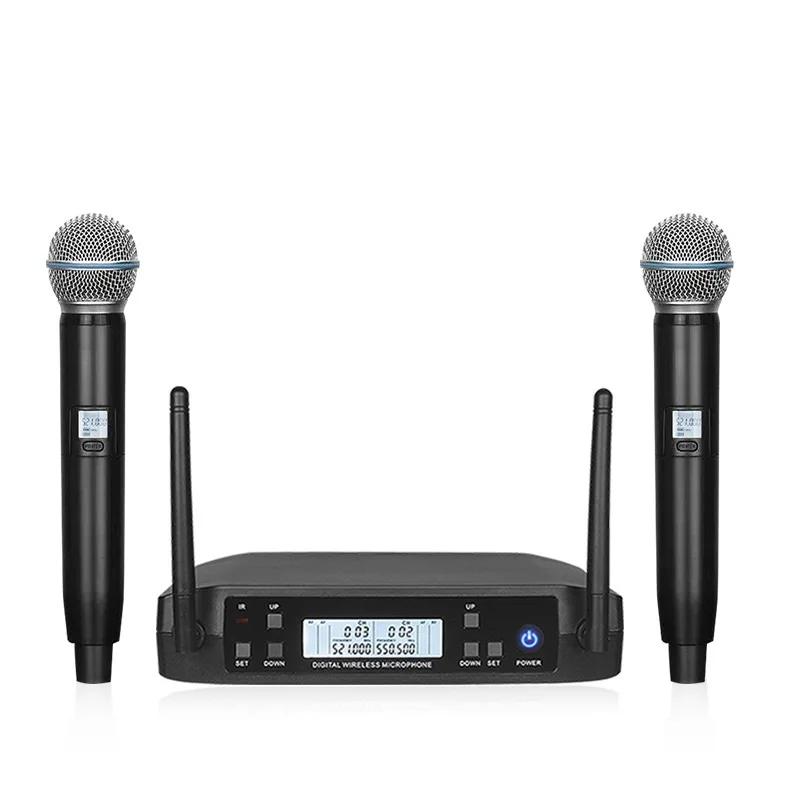 Microphone sans fil système professionnel UHF automatique segment U FM boucle mobile fréquence 60M f