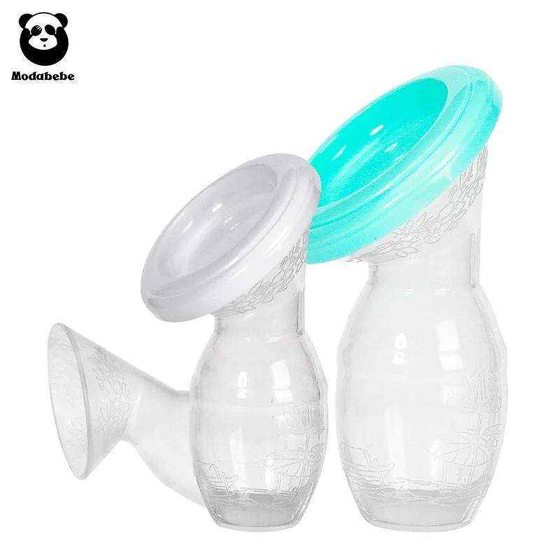 Modabebe collecteur de lait maternel Silicone de qualité alimentaire manuel sein pompes en Silicone