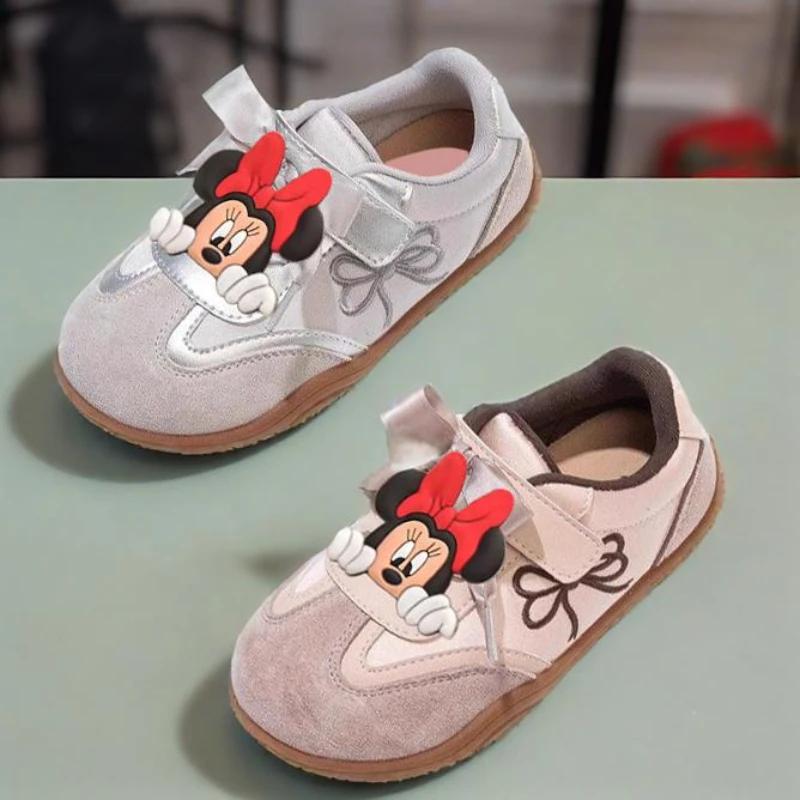 Nouveau Style filles chaussures décontractées mignon Minnie anti-dérapant enfants respirant chaussur