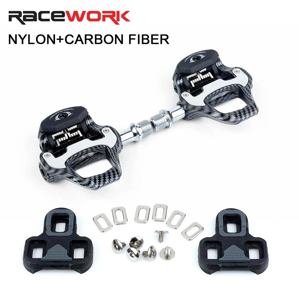 Racework – vélo de route en carbone Ultra léger, Double palier + DU Clipless pour Keo, autobloquant,