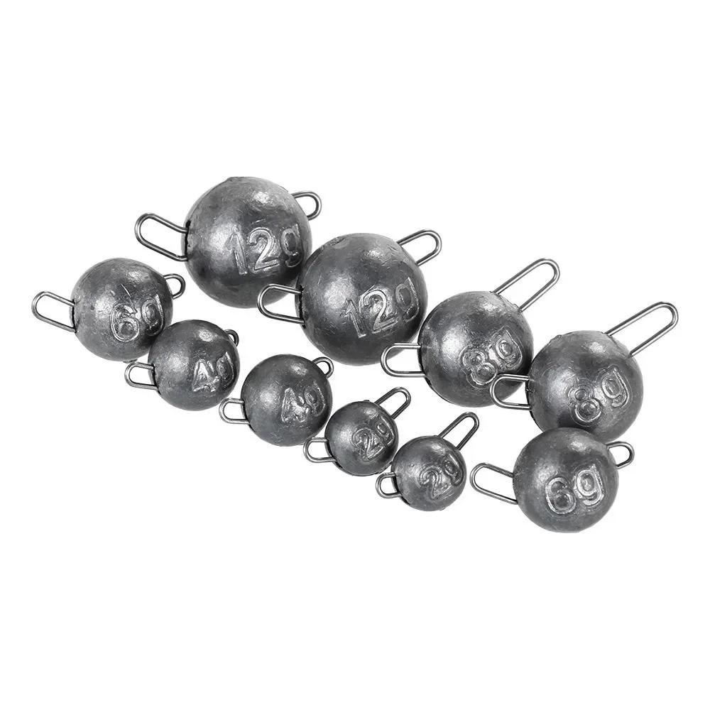 10 pièces/lot pêche Cheburashka plombs gabarit tête balle poids plomb plomb pour leurre souple chang