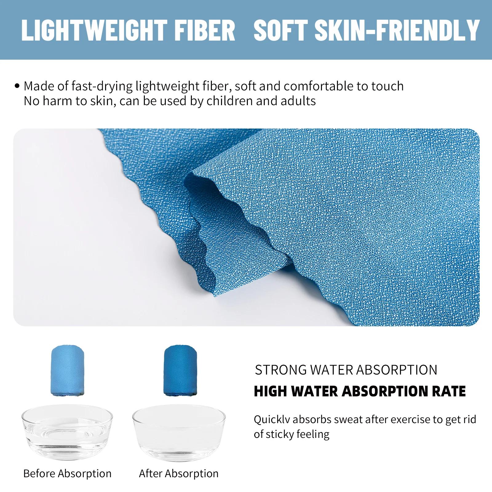Hiturb voyage en plein air sac en tissu rond emballage serviette à séchage rapide absorbant séchage