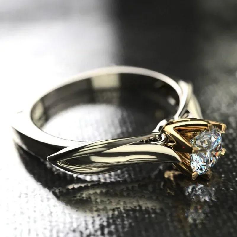 Bague en or pur 18 carats pour femmes, bagues Moissanite avec pierres précieuses naturelles, bijoux