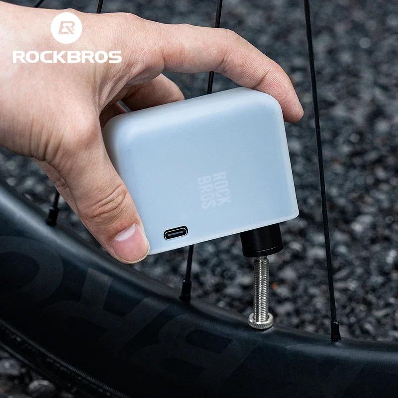 ROCKBROS pompe à vélo Portable Mini pompe à Air électrique poche 120PSI Rechargeable gonfleur de pne