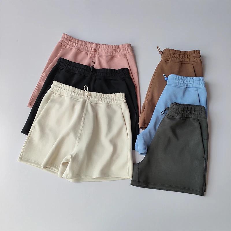 Short de sport taille haute modal pour femme - Séchage rapide course fitness yoga décontracté