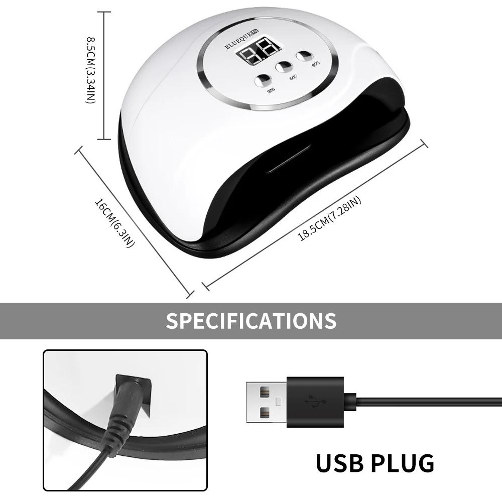 Lampe à ongles professionnelle LED manucure lampe UV sèche-ongles pour Gel UV LED Gel Machine à ongl