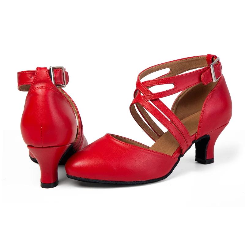 Nouvelles chaussures de danse latine à talons bas pour femmes, chaussures de danse sociale carrées p