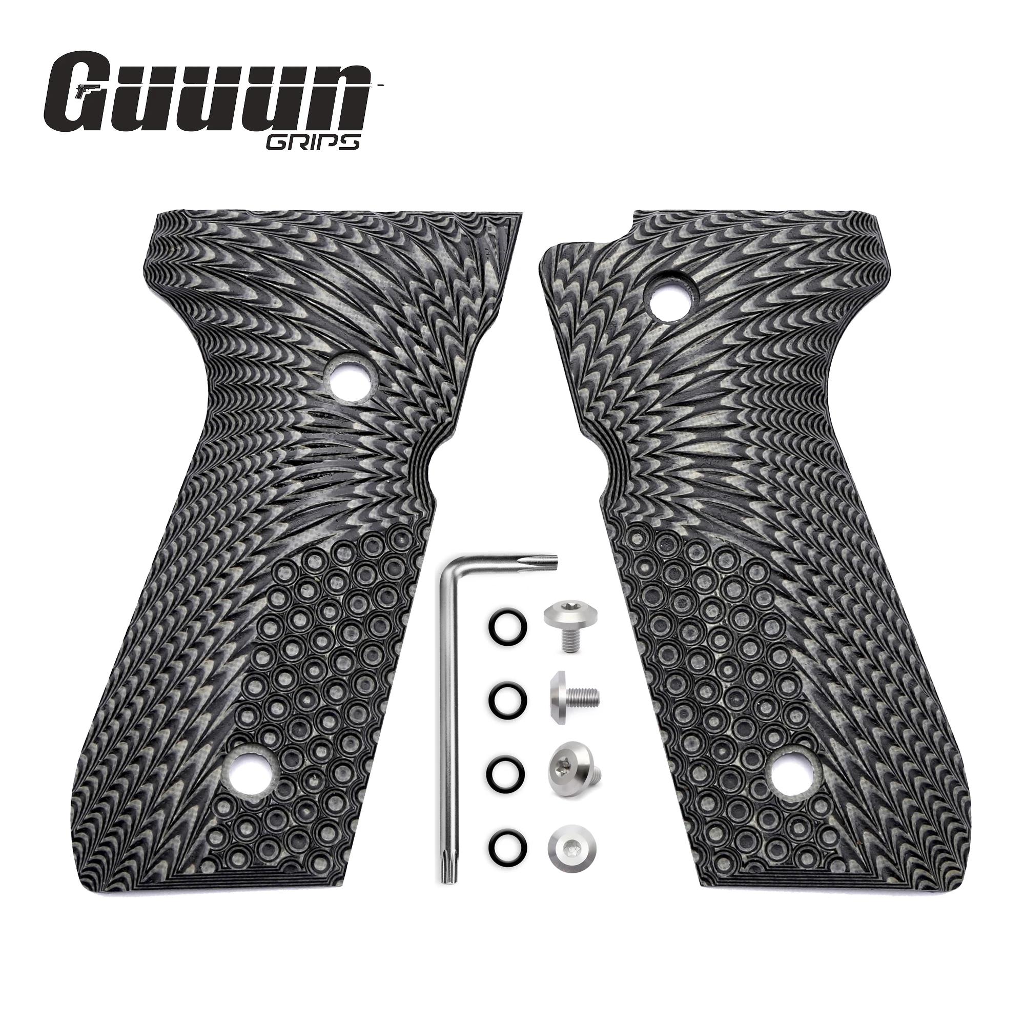 Poignées Guuun G10 pour Beretta 92/96 92fs M9 92A1 INOX panneau de poignée décoratif antidérapant OP