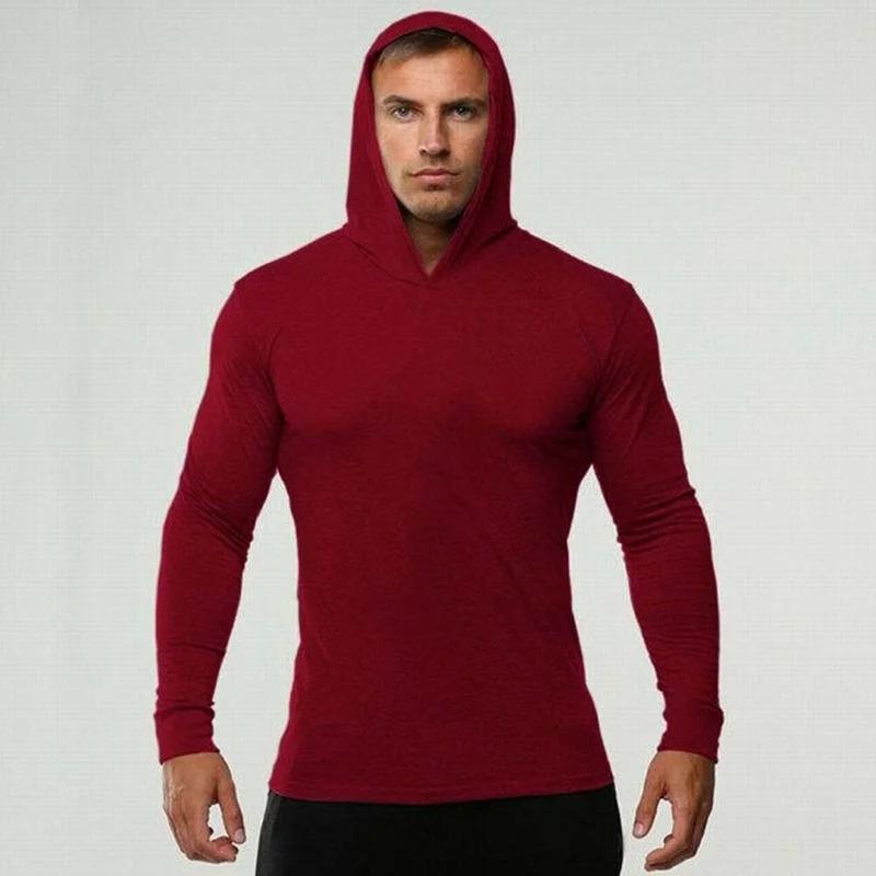 Vêtements de sport de couleur unie, T-Shirt à manches longues, coupe cintrée, en coton respirant, vê