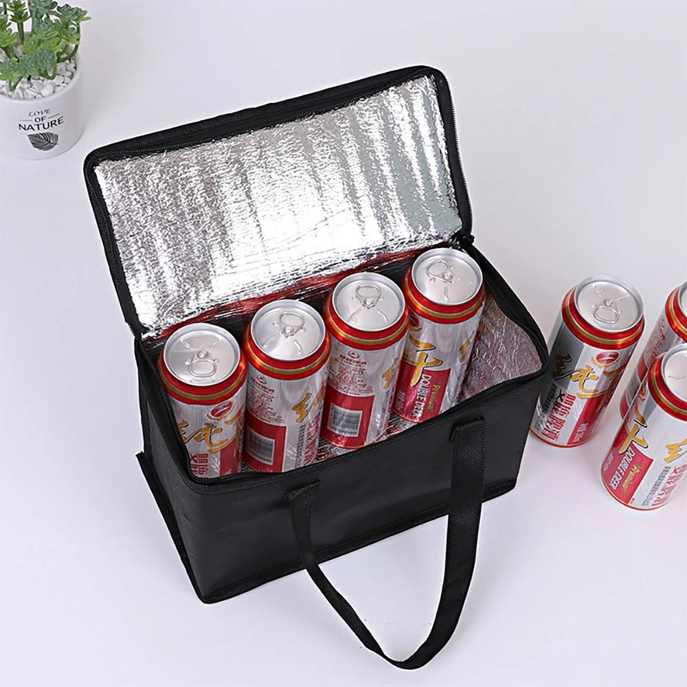 Sac isotherme portable pliable pour pique-nique, sac isotherme pour déjeuner, sac de glace pour alim