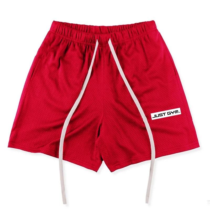 Short de Fitness respirant en maille légère pour hommes, pantalons décontractés de sport d'été