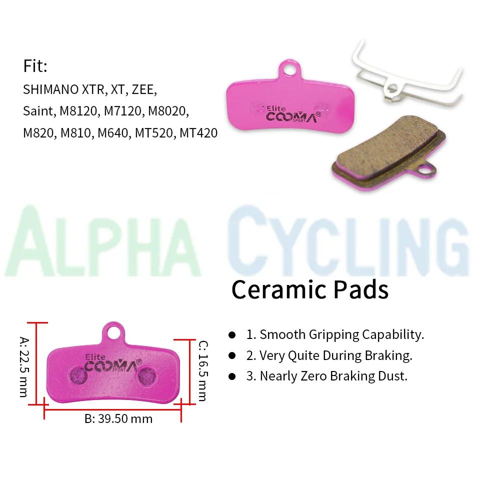4 paires de plaquettes de frein à disque en céramique, pour Shimano M9120 M8120 M7120 M6120 Saint M8