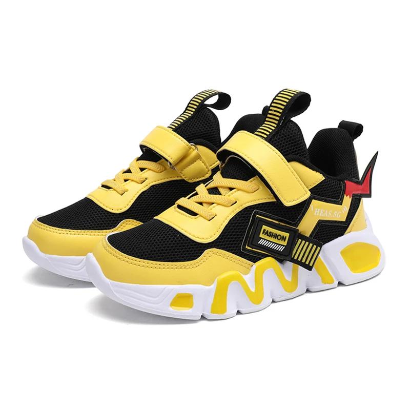 Chaussures basket enfants dessin animé semelle souple - Respirantes course garçons plein air rencontre