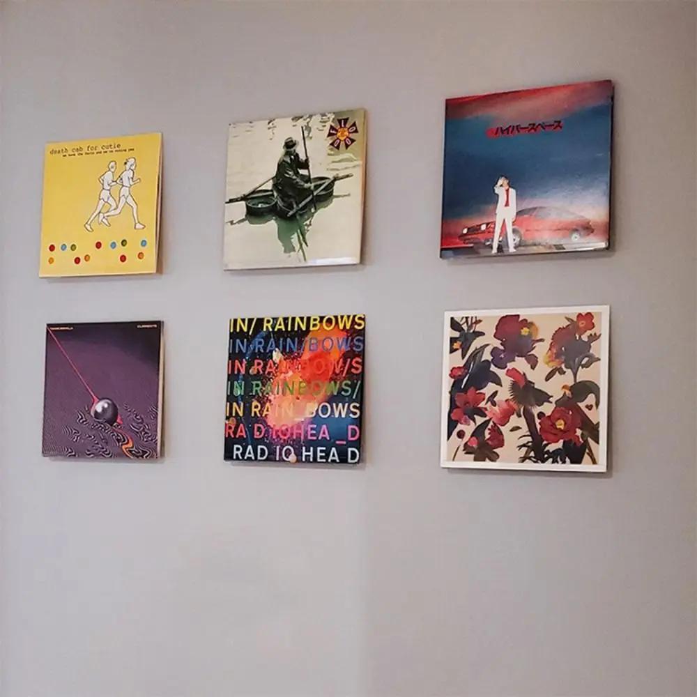 Présentoir de disques en acrylique de 4/7/12 pouces, étagère murale transparente en vinyle, étagères