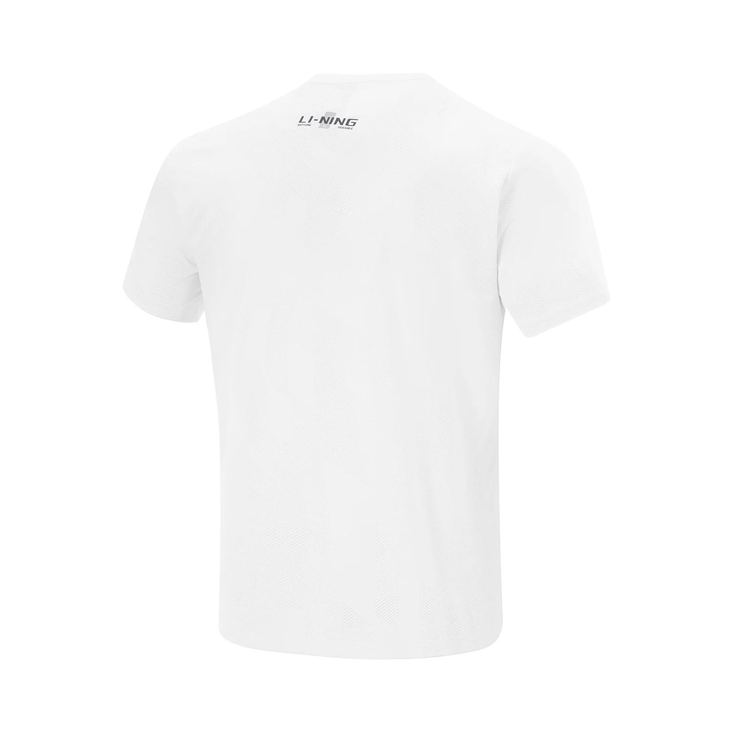 Li-ning T-shirt d'entraînement pour hommes AT DRY ULTRA 90% Polyester 10% élasthanne coupe régulière