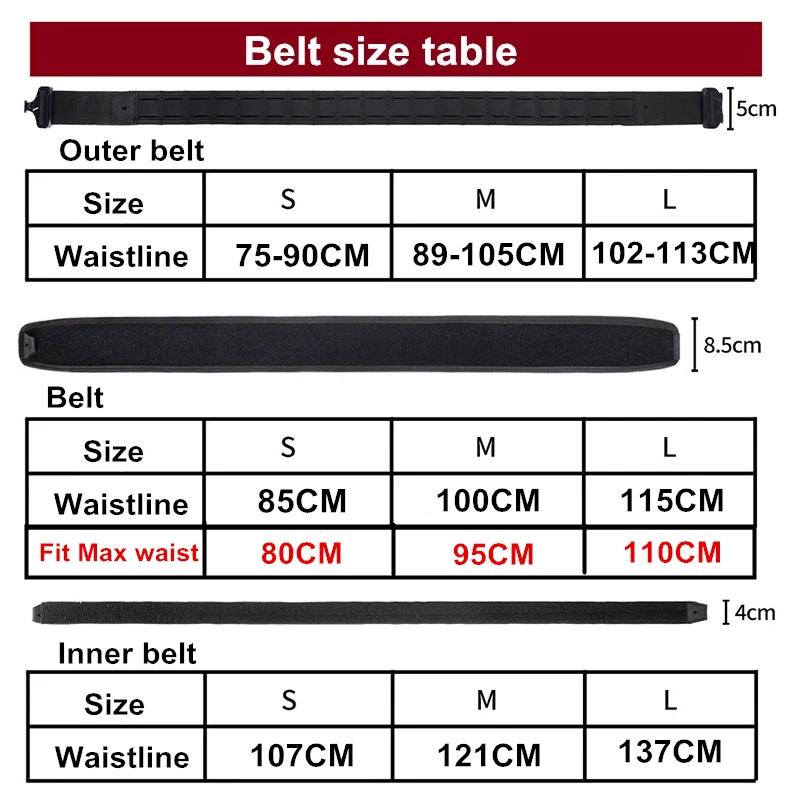YAKEDA Battle Molle Riggers ceinture de service coussin antidérapant robuste et peigne de ceinture i