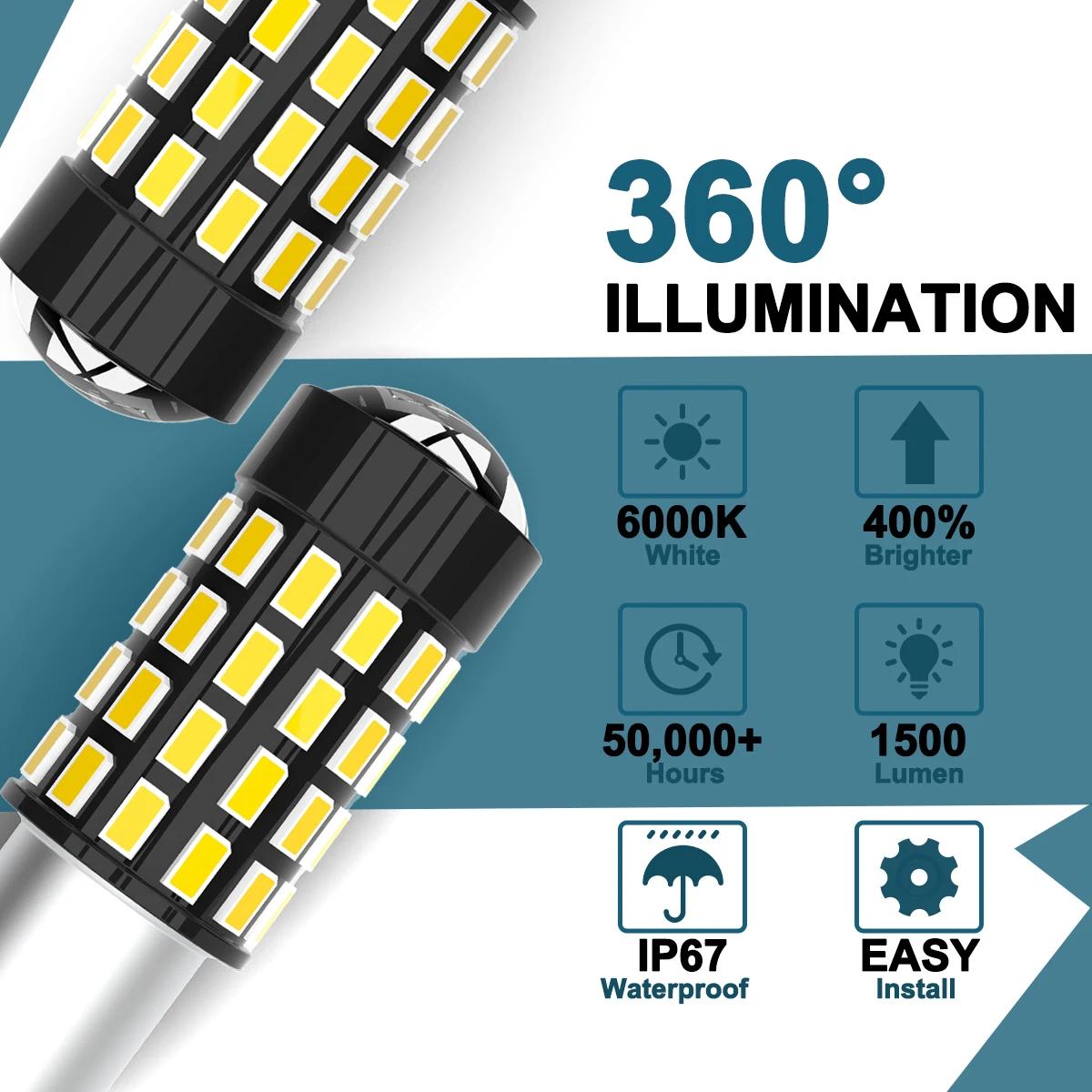 BA9S T4W 64111 BAX9S H6W 64132 BAY9S H21W 64136 ampoule LED CANBus pour feu de recul de secours marq