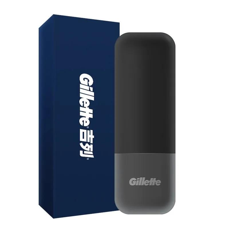 Étui de voyage magnétique noir pour rasoir de marque Gillette, Compatible avec la série Fusion/magné