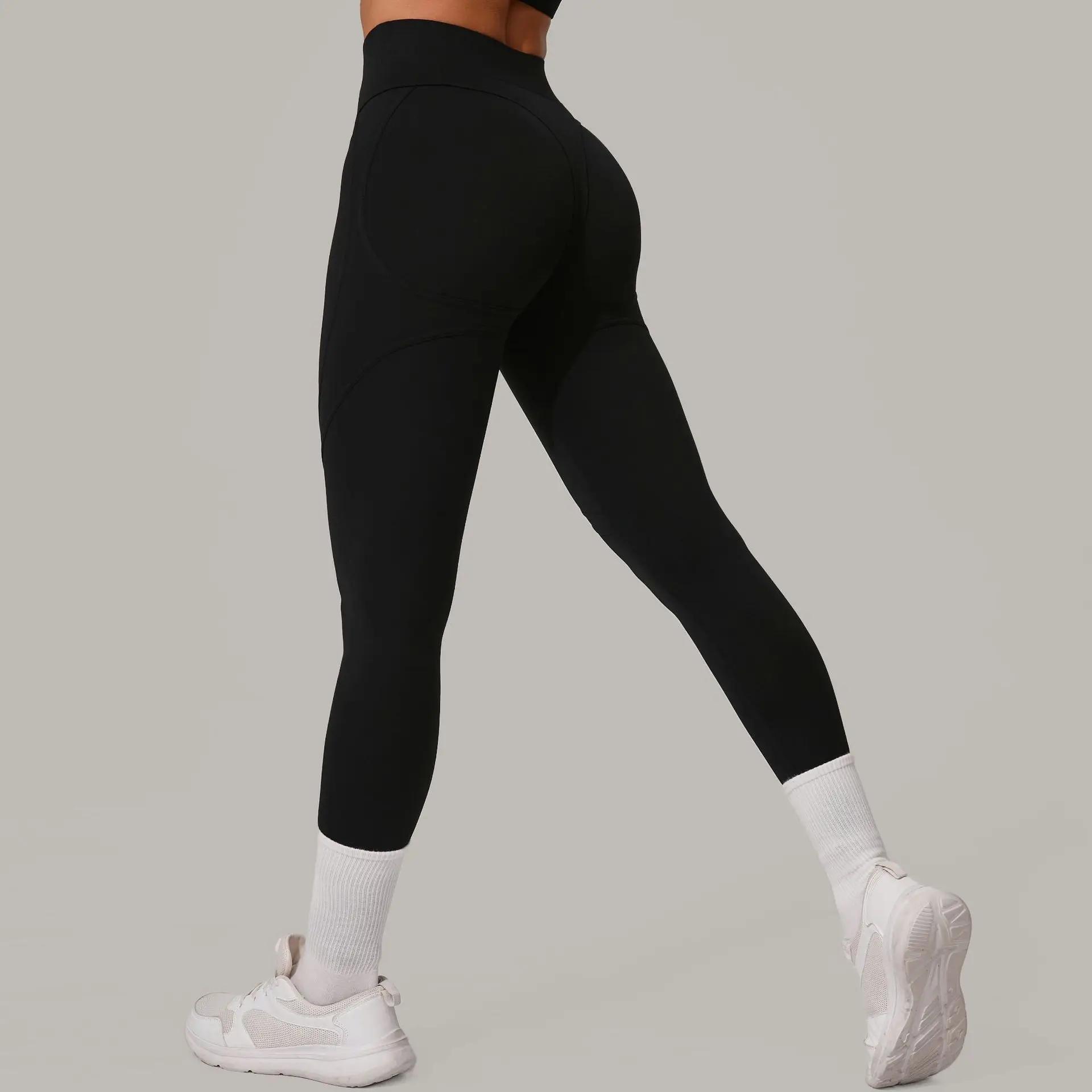 Pantalons de Yoga femmes hanche levage femmes course sport Leggings taille haute Fitness Leggings Pu