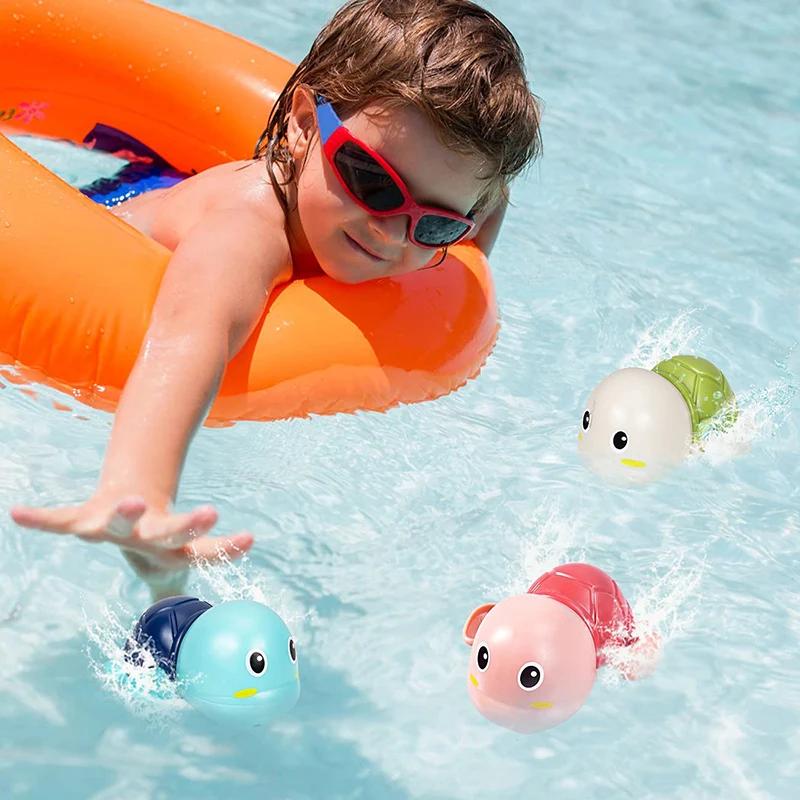 Jouets de bain pour bébé, mignon, tortue, baleine, piscine, plage, chaîne classique, horloge, jouet