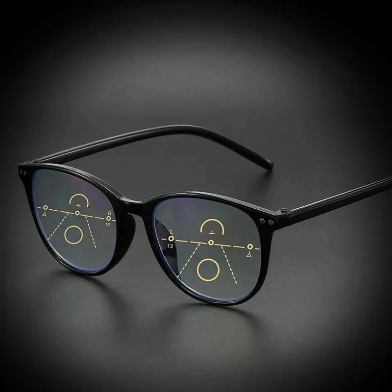 Lunettes de lecture multifocales progressives 3 en 1 pour femmes, faciles à regarder de loin et de p