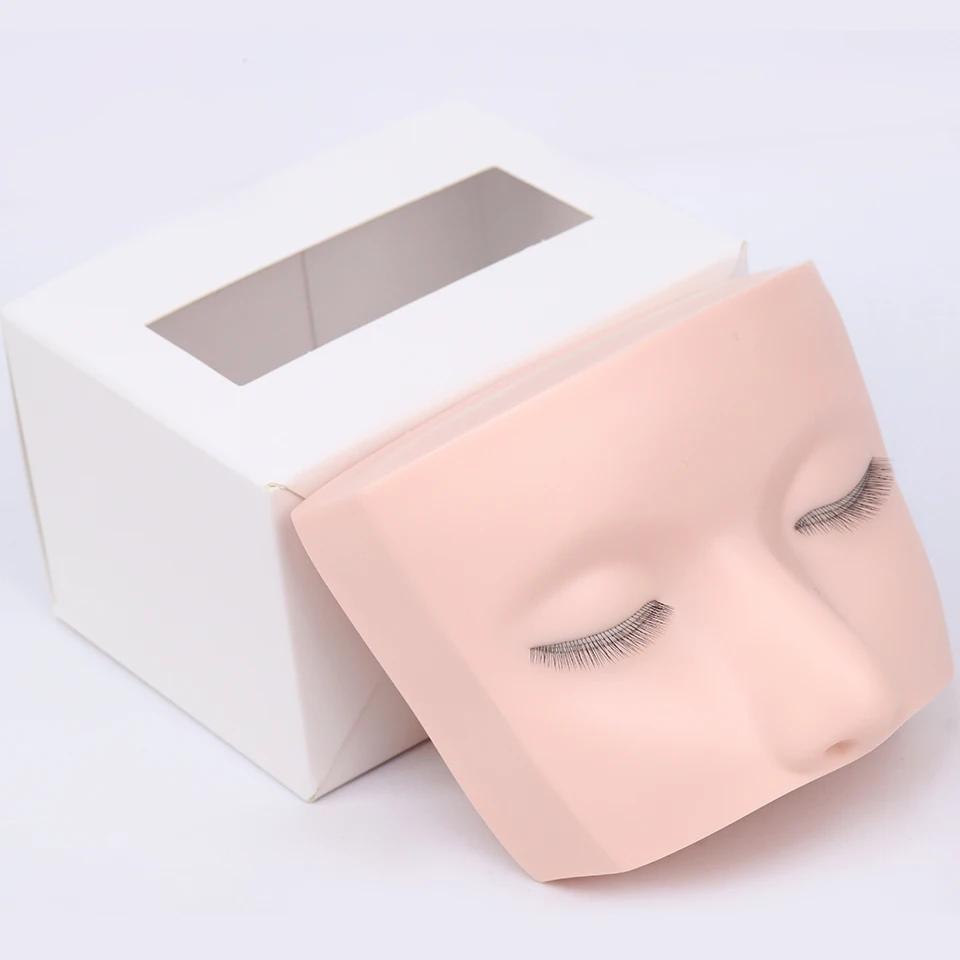 Tête de Mannequin à 3 Couches pour la Pratique du Maquillage, Extensions de Cils, Outils de Formatio