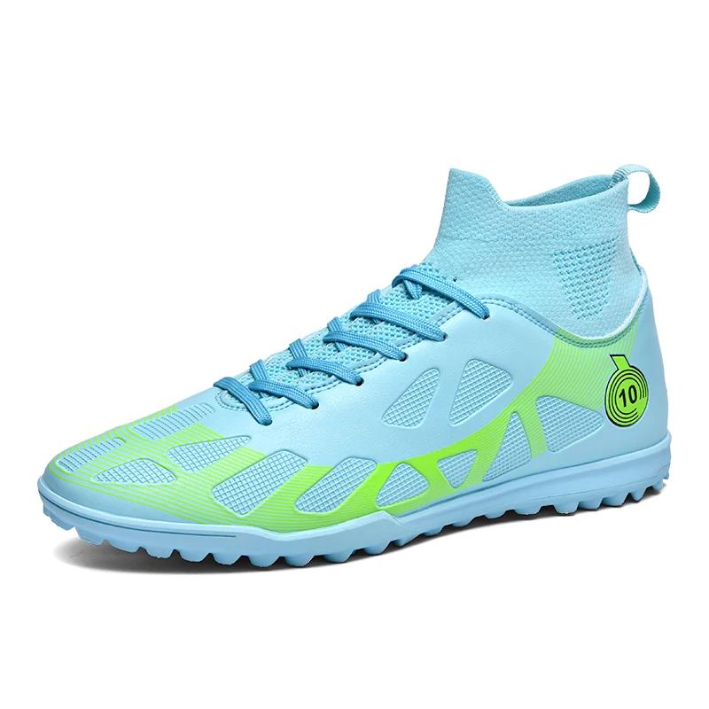 Chaussures de football professionnelles TF pour adolescents, chaussures d'entraînement résistantes à