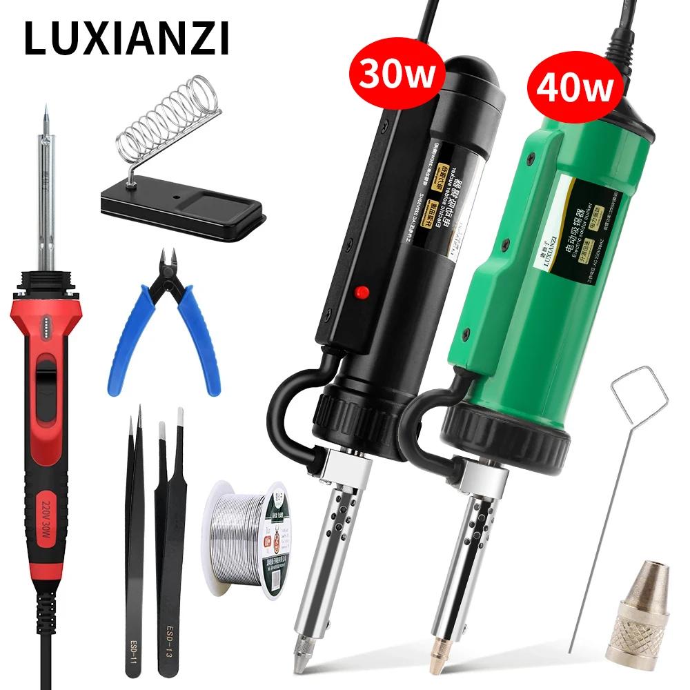 LUXIANZI 30 w/40 w puissante pompe à dessouder électrique aspiration étain outil de retrait sous vid