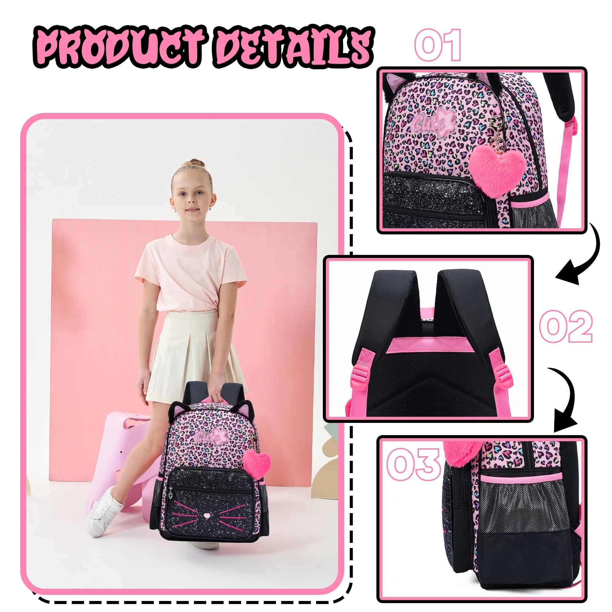 Sac à dos mignon pour filles, sac à dos esthétique, sac d'école pour filles, sac à dos avec boîte à