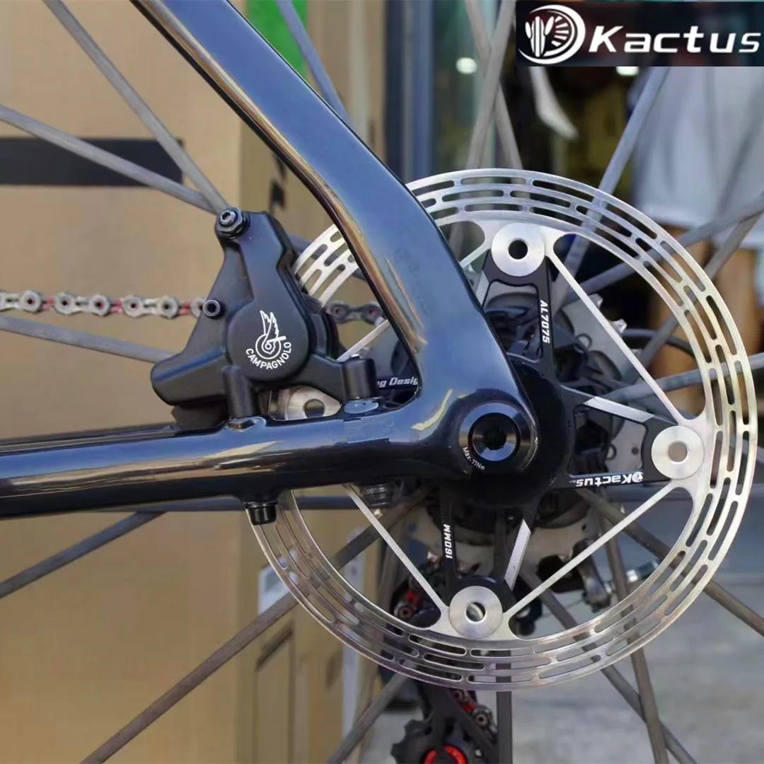 KACTUS – Rotor de frein à disque de vélo ultraléger, 140/160mm, verrouillage central épais, AL7505,