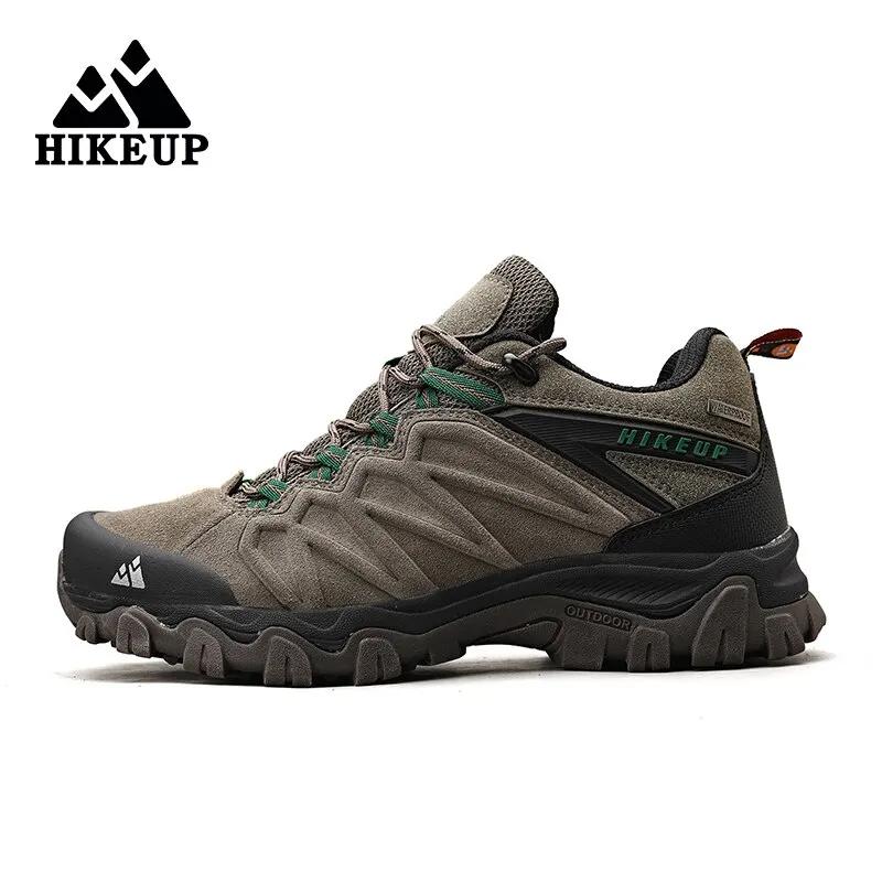 Chaussures de randonnée HIKEUP en cuir pour homme - Durables et polyvalentes en plein air
