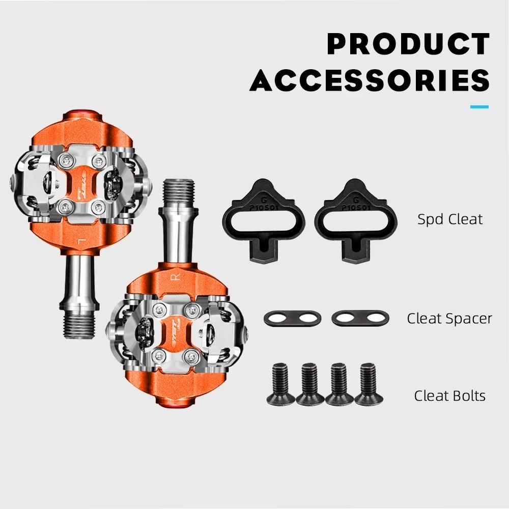 Nouveau RYET vtt pédale SPD Clipless ultraléger VTT pédales vélo double plate-forme pied de lit Clip