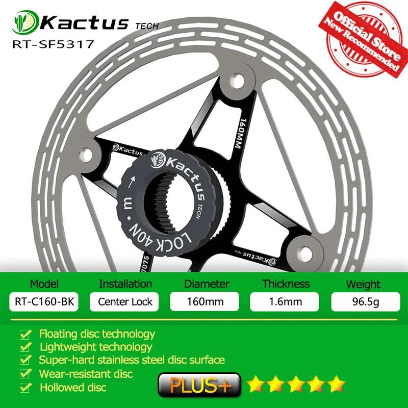 KACTUS – Rotor de frein à disque de vélo ultraléger, 140/160mm, verrouillage central épais, AL7505,