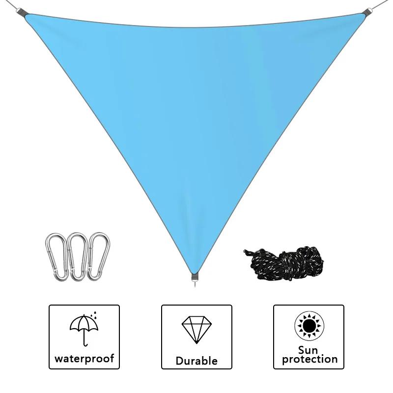 Bâche de camping étanche, tente triangulaire, voile d'ombrage solaire, auvent touristique extérieur,