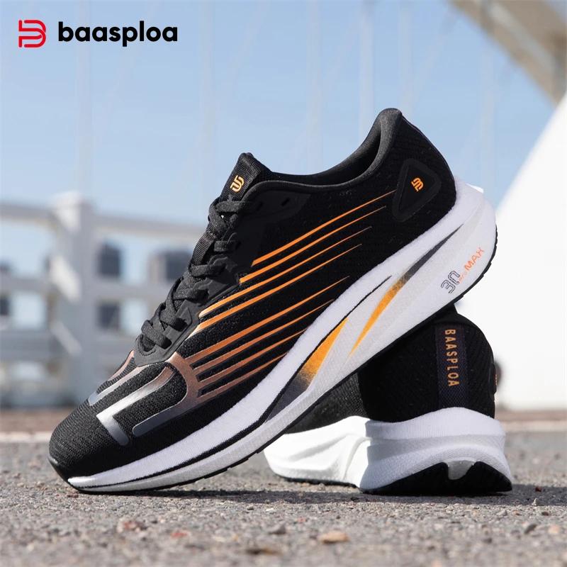 Baasploa-Chaussures de course professionnelles pour hommes et femmes, baskets de sport, de jogging,