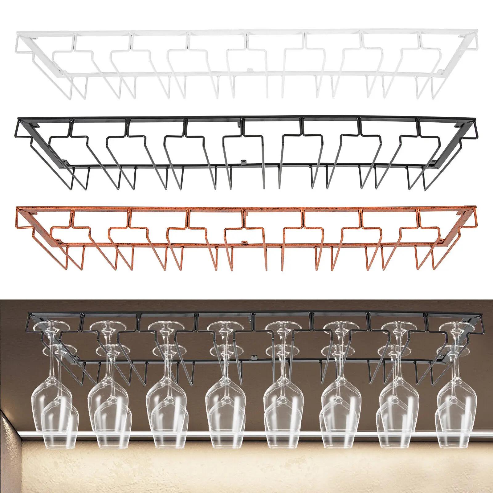 Étagère de rangement murale en métal pour verre à vin, support T1, porte-gobelet, 16