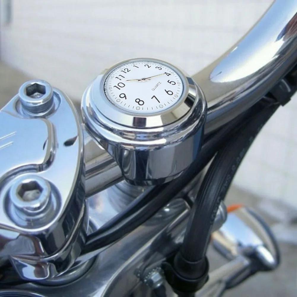 Montre lumineuse pour guidon de moto, horloge à Quartz étanche, légère, à la mode, équipement pour m