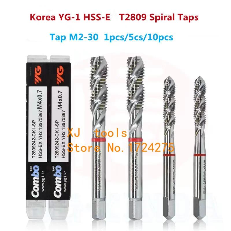 Taraud spirale combiné HSS-EX YG-1 T2809, M3 M4 M5 M6 M8 M10 M12 M16 M18 M20 M27 M30, traitement pou