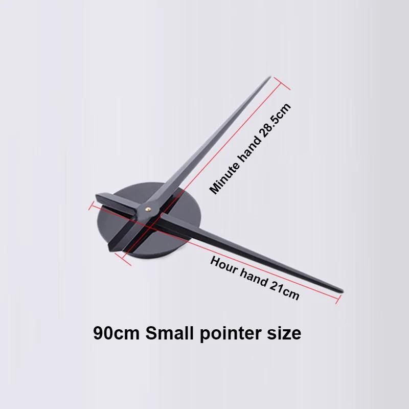 Affiche numérique 3D de grande taille sans son, 90 à 120cm, décoration de la maison, horloge murale