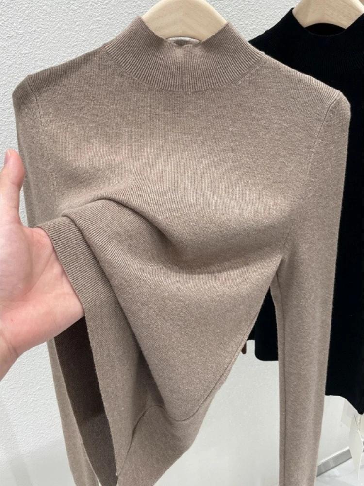 AOSSVIAO Pulls à col roulé pour femme, collection Automne Hiver 2026, mode, coupe ajustée, couleur u