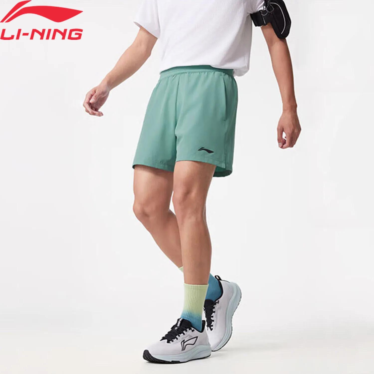Li-ning short de course pour hommes à sec respirant réfléchissant 88% Polyester 12% élasthanne coupe